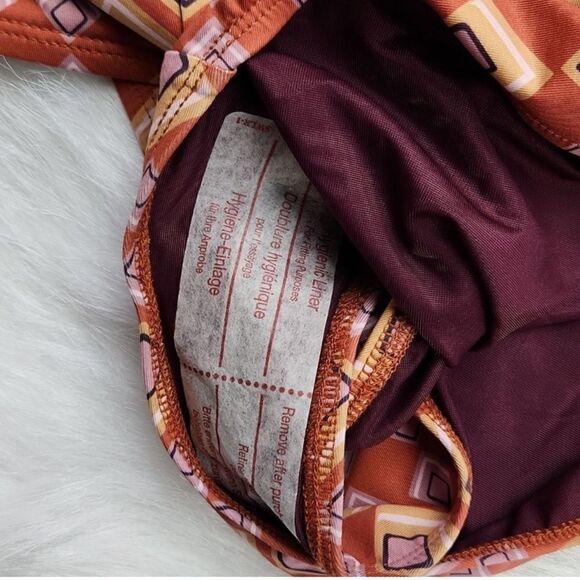 Free People X Beth Richards Gina Saffron Square Geo Swim Suit - Picture 6 of 7